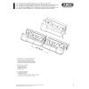 ABUS DSB550 W weiß Doppelschliessblech für FOS550 FOS55A Stangenschlösser