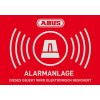 ABUS AU1422 Warn-Aufkleber Alarm 148x105 mm Tür Fenster Alarmanlage