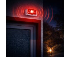 ABUS Blitzleuchte SG1670 – Alarm Blitzlicht rot, Xenon, 12V, IP54, Innen & Außen
