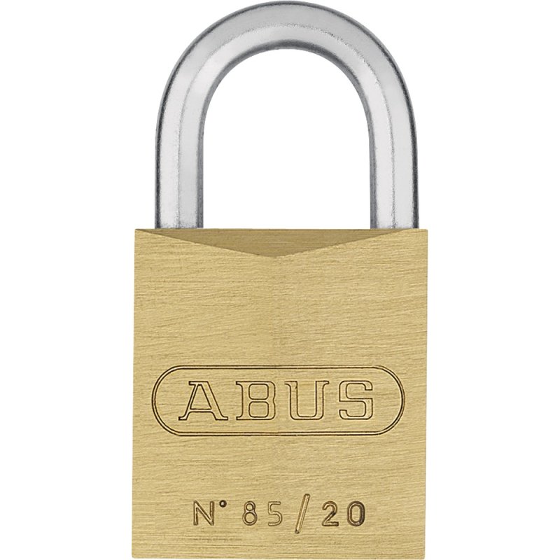 Original ABUS No 85/20 Sicherheitsschloss für PC und mehr Neu Messing Brass 