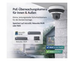 ABUS 2MPx IP PoE WLAN PTZ Dome Überwachungskamera TVIP82561 4x Zoom