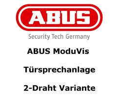 ABUS ModuVis 2-Draht Set 1 Draht Monitor T&uuml;rsprechanlage Einfamilienhaus
