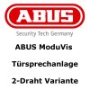 ABUS ModuVis 2-Draht Set 2 Draht Monitor Türsprechanlage Einfamilienhaus