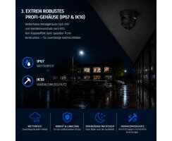 ABUS IP Kugeldome Überwachungskamera 4MPx 4mm Schwarz PoE Nachtsicht IPCB54611B