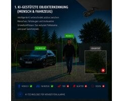 ABUS IP Tube Schwarz Überwachungskamera 8MPx 4K Motorzoom 2,8-12mm PoE IPCB68621