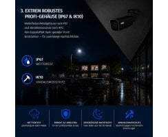 ABUS IP Tube Schwarz Überwachungskamera 8MPx 4K Motorzoom 2,8-12mm PoE IPCB68621