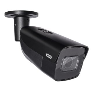 ABUS IP Tube Schwarz Überwachungskamera 4MPx Motorzoom 2,8-12mm PoE IPCB64621