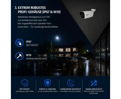ABUS IP Mini Tube Überwachungskamera 8MPx 4K 2,8mm PoE Nachtsicht IPCB38511A