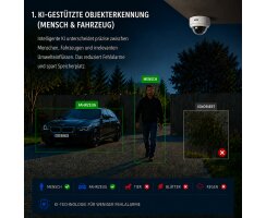 ABUS IP Dome Überwachungskamera 8MPx 4K Motorzoom 2,8-12mm PoE IPCB78521