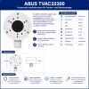 ABUS Installationsbox Mini Tube Aluminium weiß für IP- und Analog-Kameras TVAC32300