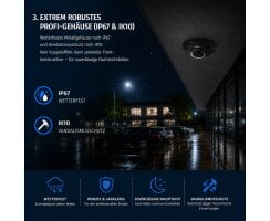 ABUS IP Mini Dome Überwachungskamera 4MPx 4mm Schwarz PoE Nachtsicht IPCB44611B