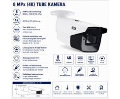 ABUS Analog HD Tube Kamera 8 MPx 4K Motorzoom 2,7-13,5 mm IP67 HDCC68551