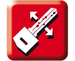 ABUS EC550 Doppelzylinder mit Wendeschlüssel Not- Gefahrenfunktion 30/100mm Gleichschließend