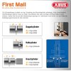 ABUS EC550 Doppelzylinder mit Wendeschlüssel Not- Gefahrenfunktion 30/40 mm Gleichschließend