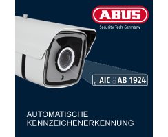 ABUS IPCS64531 Tube IP Kamera Kennzeichenerkennung Nummernschilderkennung ANPR