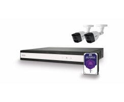 ABUS TVVR33622T Komplett-Set  Hybrid-Videorekorder 2...