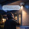 ABUS IP Kugeldome Kamera 4MPx 2.8mm Audio Blitzlicht Alarm PoE KI IPCA54572A