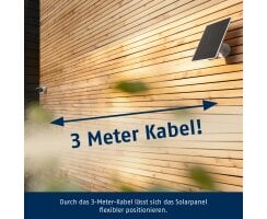 ABUS Solarpanel für Akku Kamera Pro USB C IP65 Solar Ladegerät PPIC91600 B-Ware
