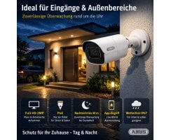 ABUS 2MPx IP PoE Mini Tube Überwachungskamera TVIP62510 Full HD B-Ware