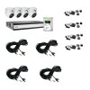 ABUS TVVR33843D Komplett-Set 4 Mini Dome Kameras Hybrid Rekorder 1TB 5MP
