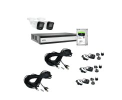 ABUS TVVR33623T Komplett-Set mit 2 Mini Tube Kameras +...