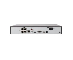 ABUS TVVR36402 | 4-Kanal PoE IP NVR 4K (8MP) bis 16TB, PoE+ 50W, H.265+, Person/Fahrzeug, lüfterlos 1U, App-Push