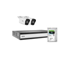 ABUS TVVR36423T Kamera Komplettset 2x Tube + Rekorder 1TB...