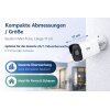 ABUS TVVR36423T Kamera Komplettset 2x Tube + Rekorder 1TB – PoE Überwachungssystem Außen