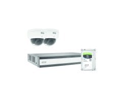 ABUS TVVR36423D Kamera Komplettset 2x Dome + Rekorder 1TB...