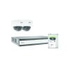 ABUS TVVR36423D Kamera Komplettset 2x Dome + Rekorder 1TB – Überwachungssystem mit PoE