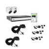 ABUS TVVR33623D Komplett-Set mit 2 Mini Dome Kameras + Hybrid Rekorder 1TB