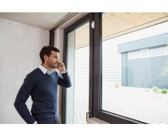 ABUS Secoris Funk-Öffnungsmelder Slim weiß | Magnetkontakt für Secoris & Secvest