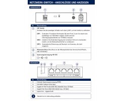 ABUS 4-Port PoE Gigabit Switch Netzwerktechnik für IP-Kameras 60W PoE ITAC10101