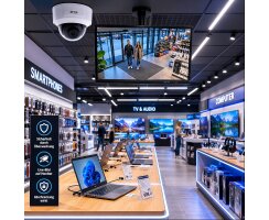 ABUS IP Dome 4MPx 2.8mm mit HDMI-Port PoE IK10 IPCS74511A Überwachungskamera