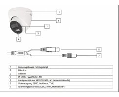 ABUS Analog Mini Dome Überwachungskamera 2 MPx Full HD 2,8 mm IP67 HDCC52512