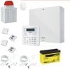 ABUS Terxon SX Alarmset – Autarke, drahtgebundene Zentrale (AZAA10000) inkl. VdS-Akku 12 V/7,2 Ah (BT2070), 2× NC-Öffnungsmelder, 2× Schraubverteiler 12-polig, PIR-Bewegungsmelder & Außensirene mit Blitz