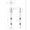 ABUS Teleskop-Deckenhalterung M 120-334 cm Kamerahalter TVAC32150