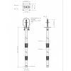 ABUS Teleskop-Deckenhalterung L 187- 581 cm Kamerahalter TVAC32160