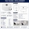 ABUS Installationsbox Tube Dome Aluminium weiß für geschützte Kameraverkabelung TVAC32600 B-Ware