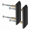ABUS PA1014 Befestigungsset für PR1400 schwarz 38-120 mm