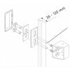 ABUS PA1014 Befestigungsset für PR1400 schwarz 38-120 mm