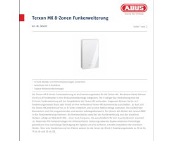 ABUS AZ4120 8-Zonen Funkerweiterung f&uuml;r Terxon MX