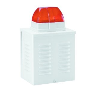 ABUS SG3210 – Kombisignalgeber-Attrappe Sirene/Blitz Alarmanlagen-Dummy | B-Ware wetterfestes Aluminiumgehäuse, Abschreckung außen, 190×200×120 mm