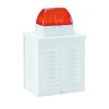 ABUS SG3210 – Kombisignalgeber-Attrappe Sirene/Blitz Alarmanlagen-Dummy | B-Ware wetterfestes Aluminiumgehäuse, Abschreckung außen, 190×200×120 mm