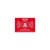 ABUS Set SG3210 + AU1423 – Sirenenattrappe (Alu) + Warnaufkleber Alarm | sichtbare Abschreckung außen, reflektierend, beidseitig bedruckt