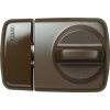 ABUS 7510 B braun Tür-Zusatzschloss für Eingangstüren mit schmalen Rahmenprofilen Dornmaß 45 mm