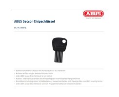 ABUS Seccor Chipschl&uuml;ssel 800012 Elektronischer Benutzer Chip-Schl&uuml;ssel 501667