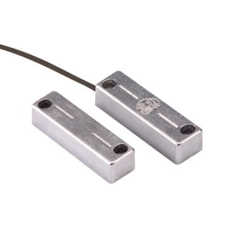 ABUS MK4200 Öffnungsmelder für Stahltüren IP65 VdS B – Drahtgebundener NC Magnetkontakt 1,2m Kabel