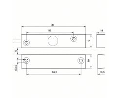 ABUS MK4200 Öffnungsmelder für Stahltüren...