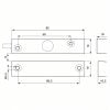 ABUS MK4200 Öffnungsmelder für Stahltüren IP65 VdS B – Drahtgebundener NC Magnetkontakt 1,2m Kabel